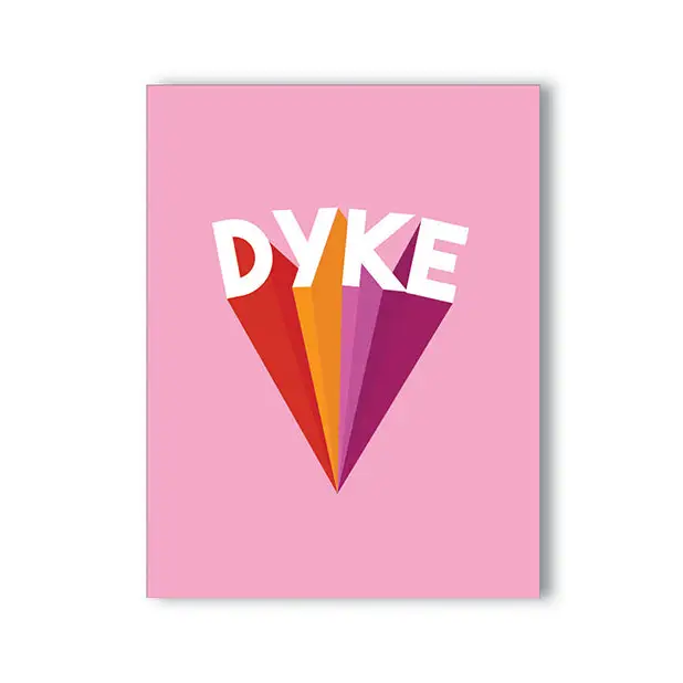 Dyke Power Naughty Greeting Card - Bachelorette & Party Supplies