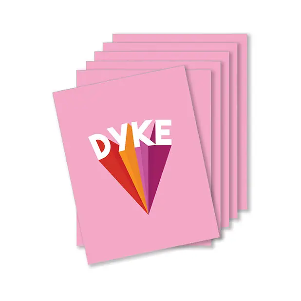Dyke Power Naughty Greeting Card - Pack - Bachelorette & Party Supplies