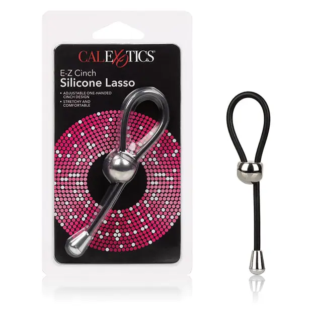 E-Z Cinch Silicone Lasso - Black - Penis Enhancement
