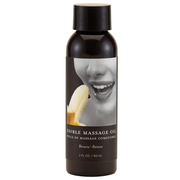 Earthly Body Edible Massage Oil - 2 oz Banana - Massage Products