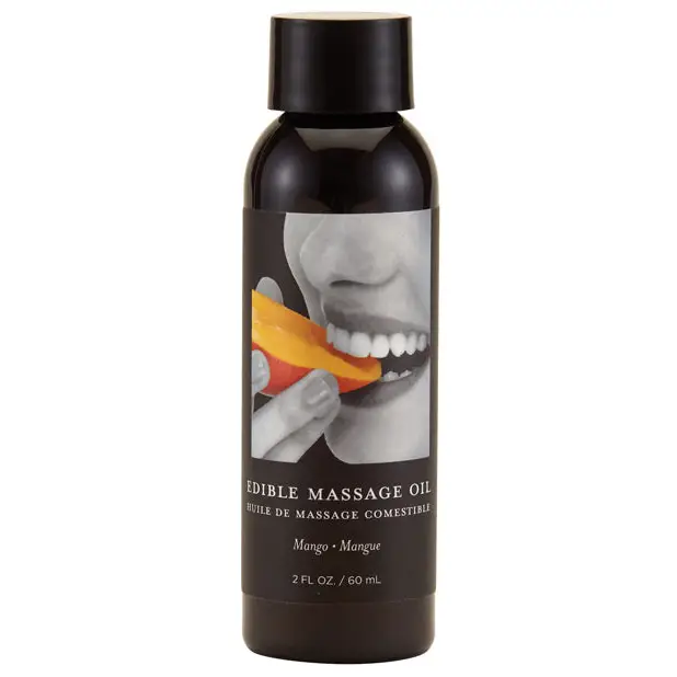 Earthly Body Edible Massage Oil - 2 oz Mango - Massage Products