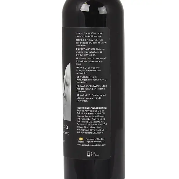 Earthly Body Edible Massage Oil - 8 oz French Vanilla - Massage Products