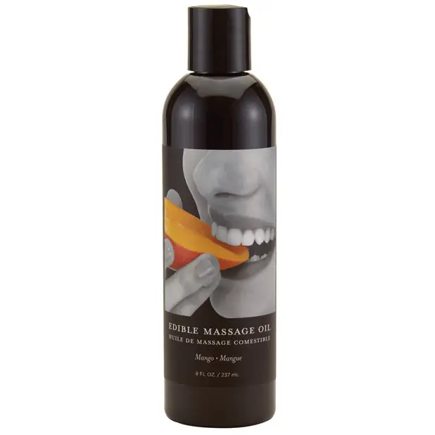 Earthly Body Edible Massage Oil - 8 oz Mango - Massage Products