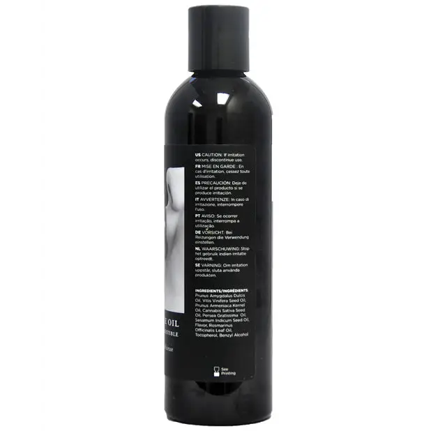 Earthly Body Edible Massage Oil - 8 oz Strawberry - Massage Products