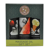 Earthly Body Edible Massage Oil Gift Set - 2 oz Watermelon Strawberry & Vanilla - Massage Products