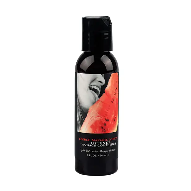 Earthly Body Hemp Seed by Night Edible Lotion - 2 oz Watermelon - Lotions Oils Creams And Gels