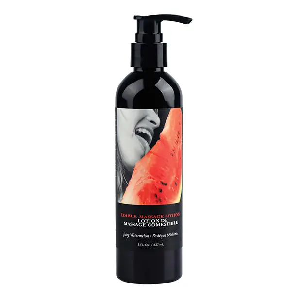 Earthly Body Hemp Seed by Night Edible Lotion - 8 oz Watermelon - Lotions Oils Creams And Gels