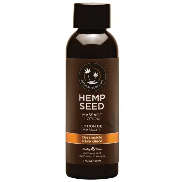 Earthly Body Hemp Seed Massage Lotion - 2 oz Dreamsicle - Massage Products