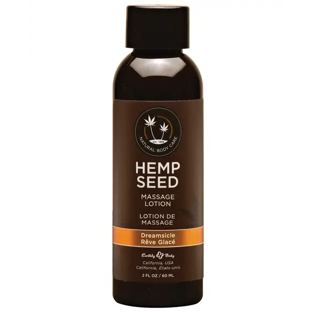 Earthly Body Hemp Seed Massage Lotion - 2 oz Dreamsicle - Massage Products