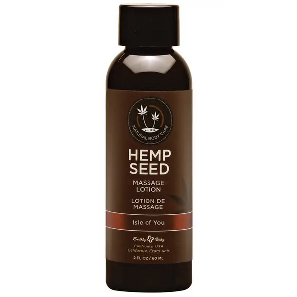 Earthly Body Hemp Seed Massage Lotion - 2 oz Isle - Massage Products