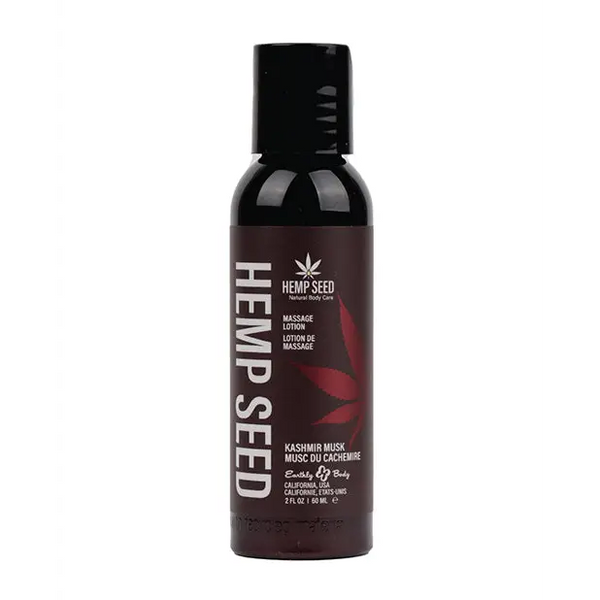 Earthly Body Hemp Seed Massage Lotion - 2 oz Kashmir Musk - Massage Products