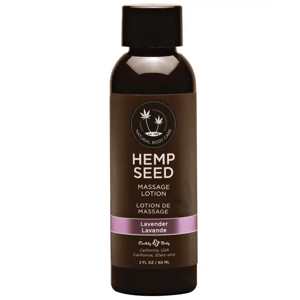 Earthly Body Hemp Seed Massage Lotion - 2 oz Lavender - Massage Products