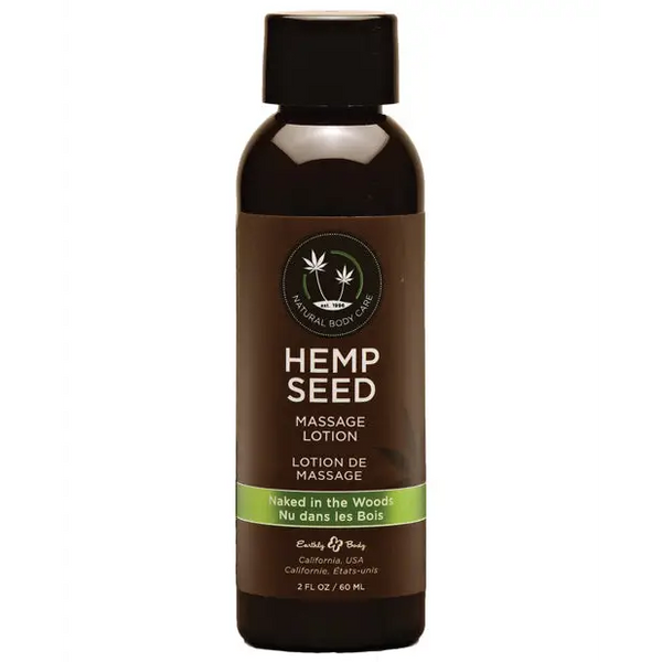 Earthly Body Hemp Seed Massage Lotion - 2 oz Naked in the Woods - Massage Products
