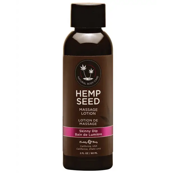 Earthly Body Hemp Seed Massage Lotion - 2 oz Skinny Dip - Massage Products