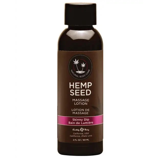 Earthly Body Hemp Seed Massage Lotion - 2 oz Skinny Dip - Massage Products