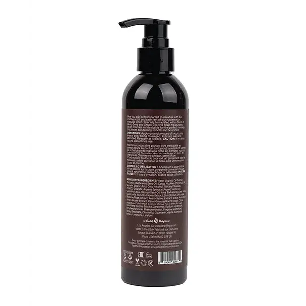Earthly Body Hemp Seed Massage Lotion - 8 oz Kashmir Musk - Massage Products