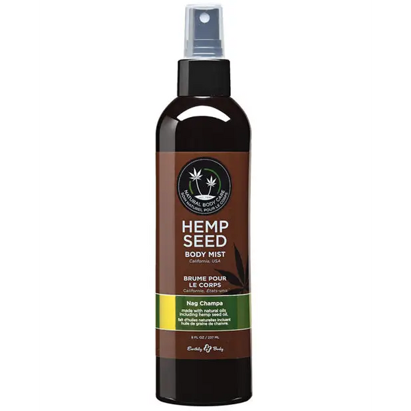 Earthly Body Hemp Seed Moisturizing Body Mist - 8 oz Nag Champa - Body & Bath Products
