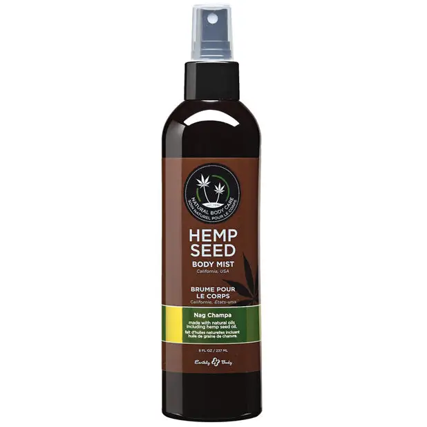 Earthly Body Hemp Seed Moisturizing Body Mist - 8 oz Nag Champa - Body & Bath Products