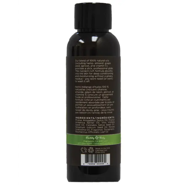 Earthly Body Massage & Body Oil - 2 oz Naked in the Woods - Massage Products