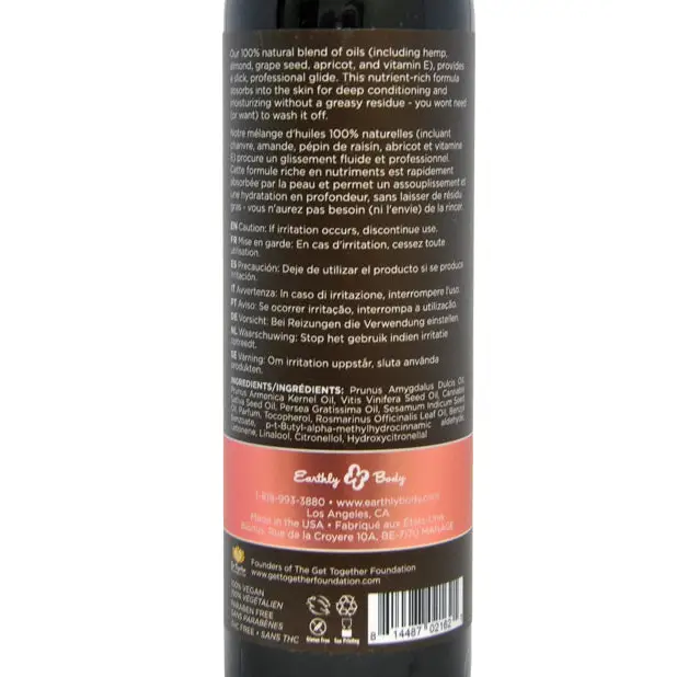 Earthly Body Massage & Body Oil - 8 oz Isle - Massage Products