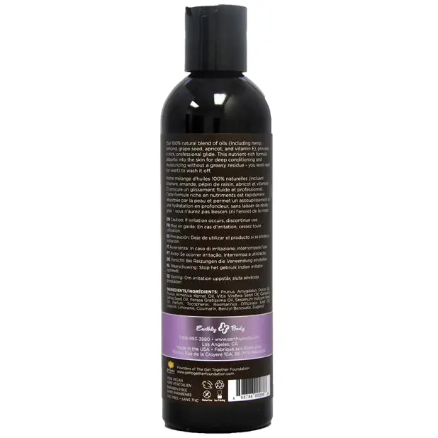 Earthly Body Massage & Body Oil - 8 oz Lavender - Massage Products