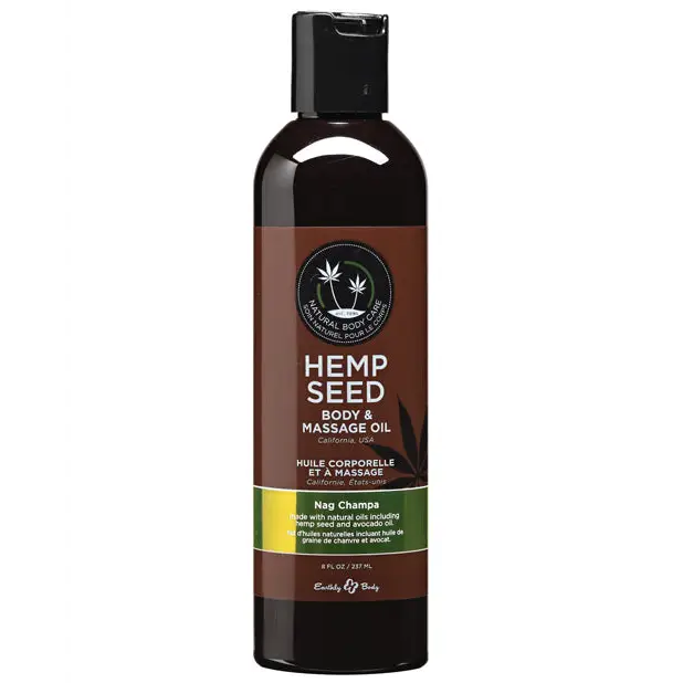 Earthly Body Massage & Body Oil - 8 oz Nag Champa - Massage Products