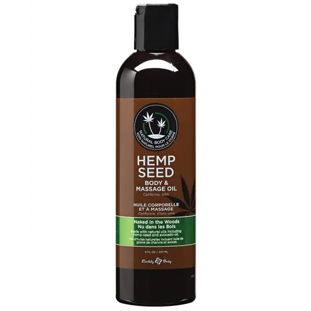 Earthly Body Massage & Body Oil - 8 oz Naked in the Woods - Massage Products