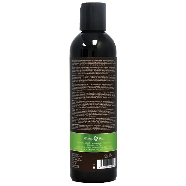 Earthly Body Massage & Body Oil - 8 oz Naked in the Woods - Massage Products
