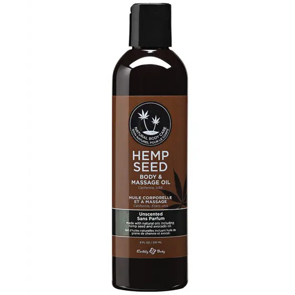 Earthly Body Massage & Body Oil - 8 oz Unscented - Massage Products