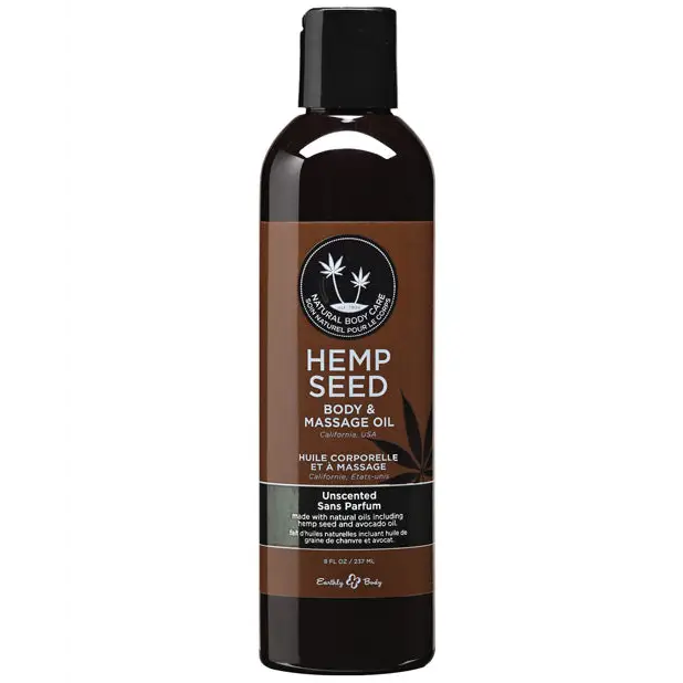 Earthly Body Massage & Body Oil - 8 oz Unscented - Massage Products