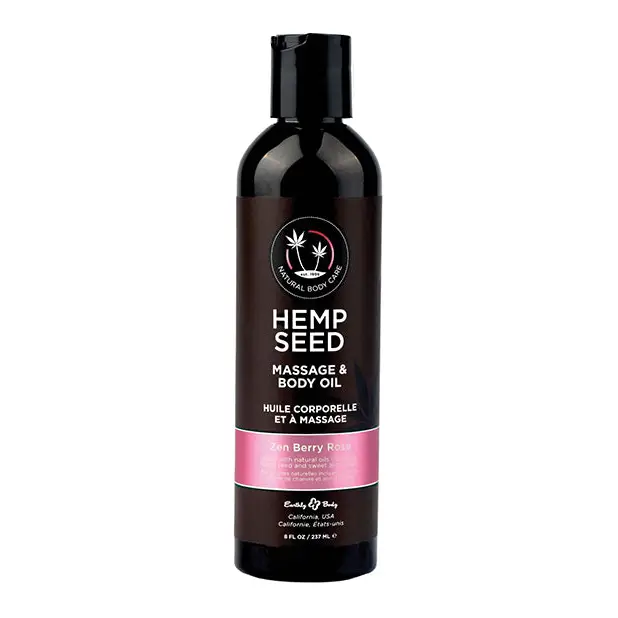 Earthly Body Massage & Body Oil - 8 oz Zen Berry Rose - Massage Products
