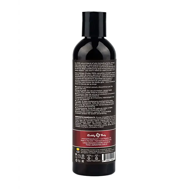 Earthly Body Massage & Body Oil - 8 oz Zen Berry Rose - Massage Products