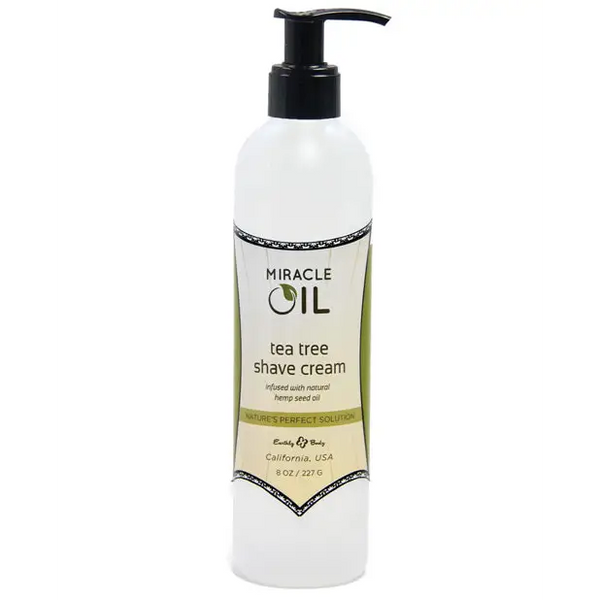 Earthly Body Miracle Oil Shave Cream - 8 oz Bottle - Body & Bath Products