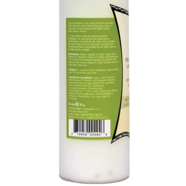Earthly Body Miracle Oil Shave Cream - 8 oz Bottle - Body & Bath Products
