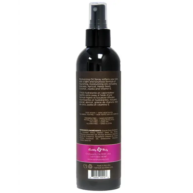 Earthly Body Moisturizing Oil Spray - 8 oz Skinny Dip - Massage Products