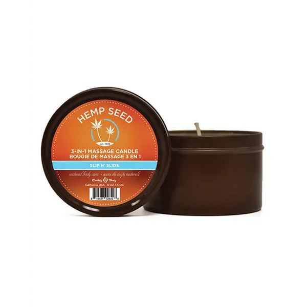 Earthly Body Summer 2022 3 in 1 Massage Candle - 6 oz Slip n’ Slide - Setting The Mood