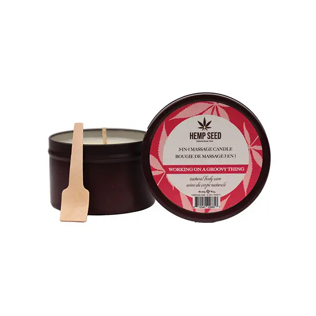 Earthly Body Summer 2024 3 in 1 Massage Candle - 6 oz Working on a Groovy Thing - Setting The Mood