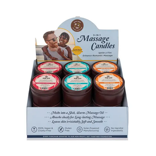 Earthly Body Summer 2024 Display w/Tester - 3 Scents Display of 12 - Setting The Mood