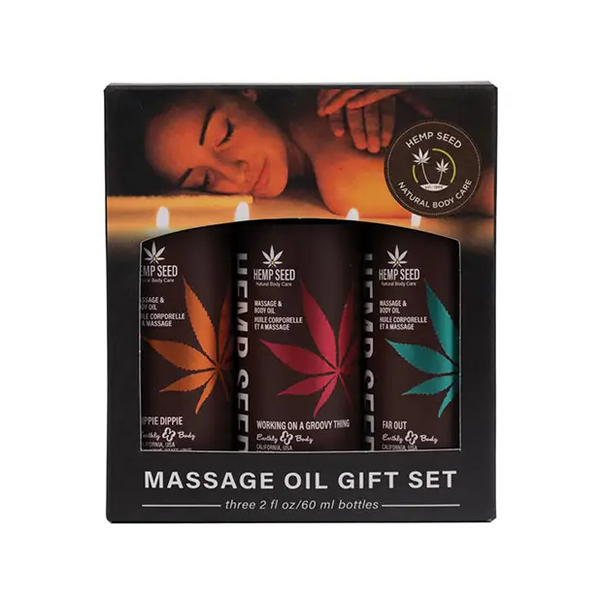 Earthly Body Summer 2024 Massage Oil Gift Set - 2 oz Asst. Scents - Setting The Mood