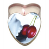 Earthly Body Suntouched Hemp Edible Candle - 4.7 oz Heart Tin Cherry - Setting The Mood