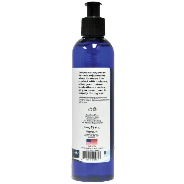Earthly Body Waterslide Personal Lubricant w/Carrageenan - 8 oz Bottle - Lubricants