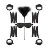 Easy Toys Beginners 6 Piece Beginners Bondage Set - Black - Bondage Blindfolds & Restraints