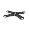 Easy Toys Faux Leather Hogtie - Black - Bondage Blindfolds & Restraints