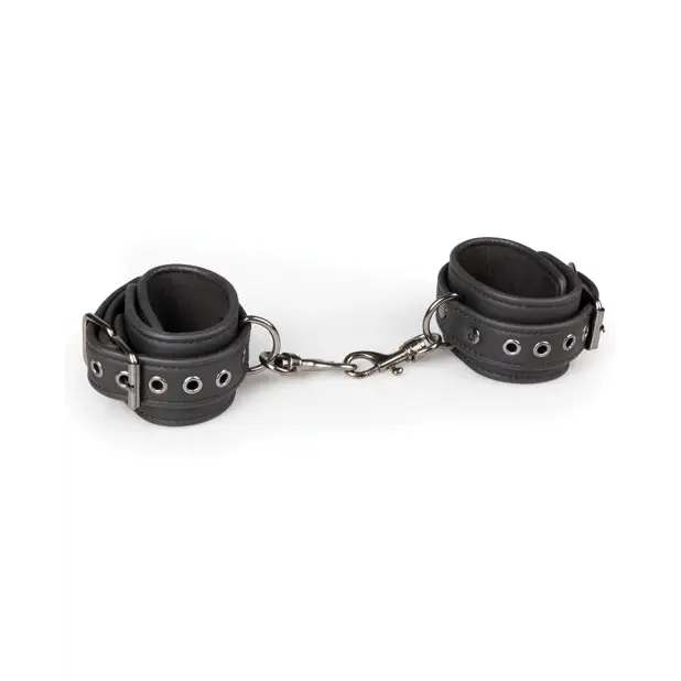 Easy Toys Fetish Ankle Cuffs - Black - Bondage Blindfolds & Restraints
