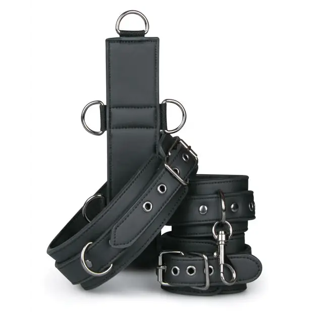 Easy Toys Neck To Wrist Restraint Set - Black - Bondage Blindfolds & Restraints