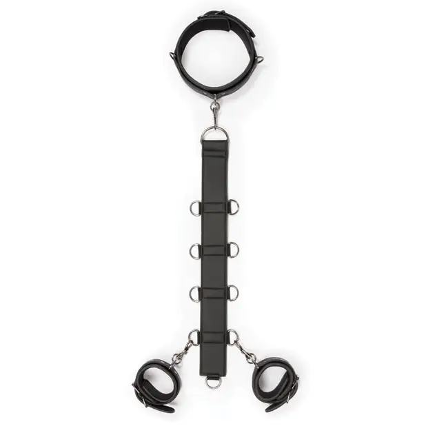 Easy Toys Neck To Wrist Restraint Set - Black - Bondage Blindfolds & Restraints
