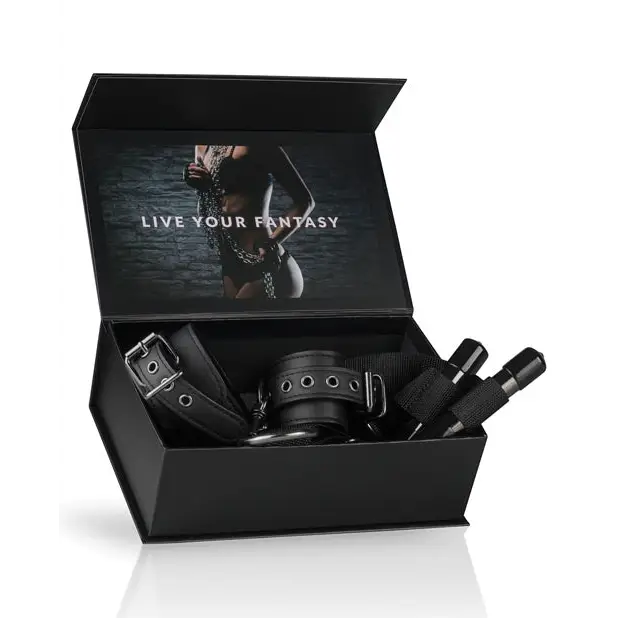 Easy Toys Over The Door Wrist Cuffs - Black - Bondage Blindfolds & Restraints