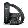 Easy Toys Thigh & Wrist Cuff Set - Black - Bondage Blindfolds & Restraints
