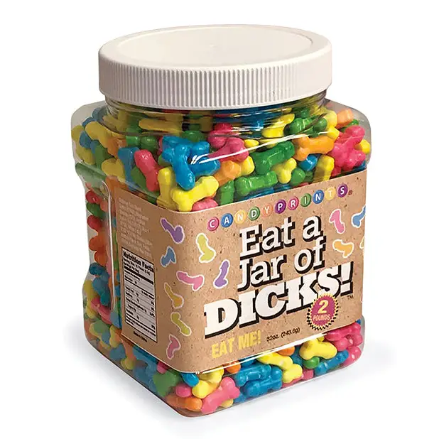 Eat a Jar of Dicks - 2 lb Jar - Bachelorette & Party Supplies