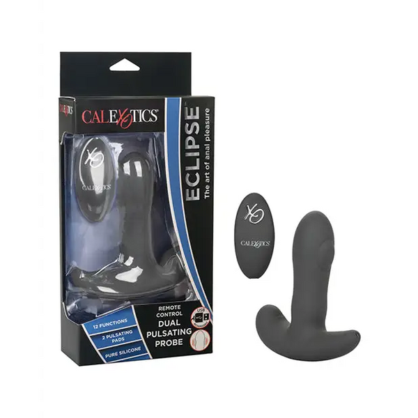 Eclipse Remote Control Dual Pulsating Probe - Black - Anal Products